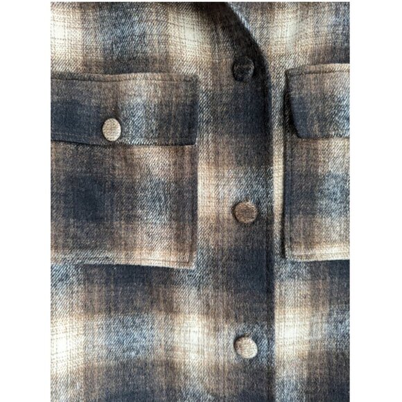 Melloday Plaid Shacket Vest - Picture 3 of 6